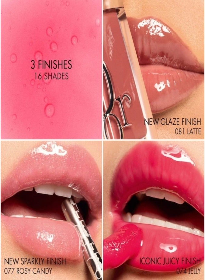 Dior Addict DIOR Lip Glow Oil Hydrating High-Shine Gloss 6ml | 001 Pink Nourishing & Plumping Lip Oil - Image 4